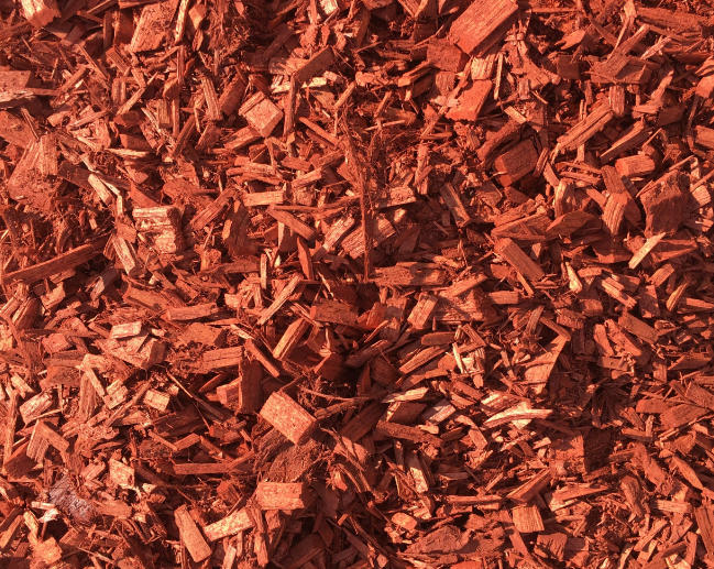 red woodchip Mulch